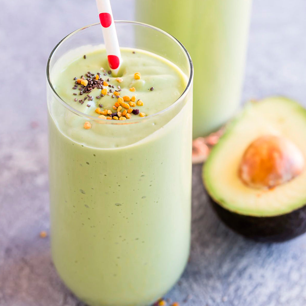 SMOOTHIE DE PLÁTANO, AGUACATE Y VAINILLA.